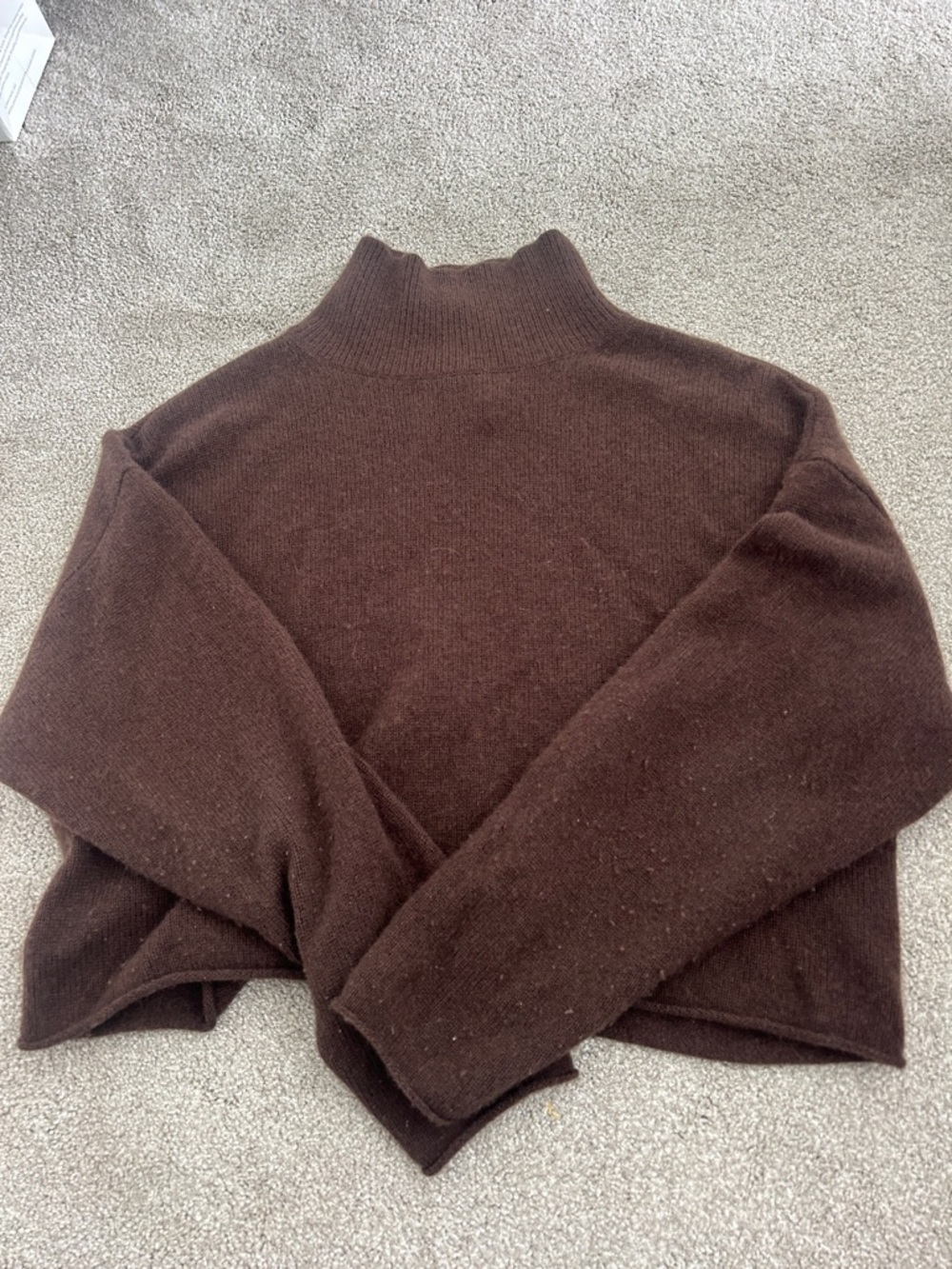 Aritzia Babaton Brown Turtleneck Sweater